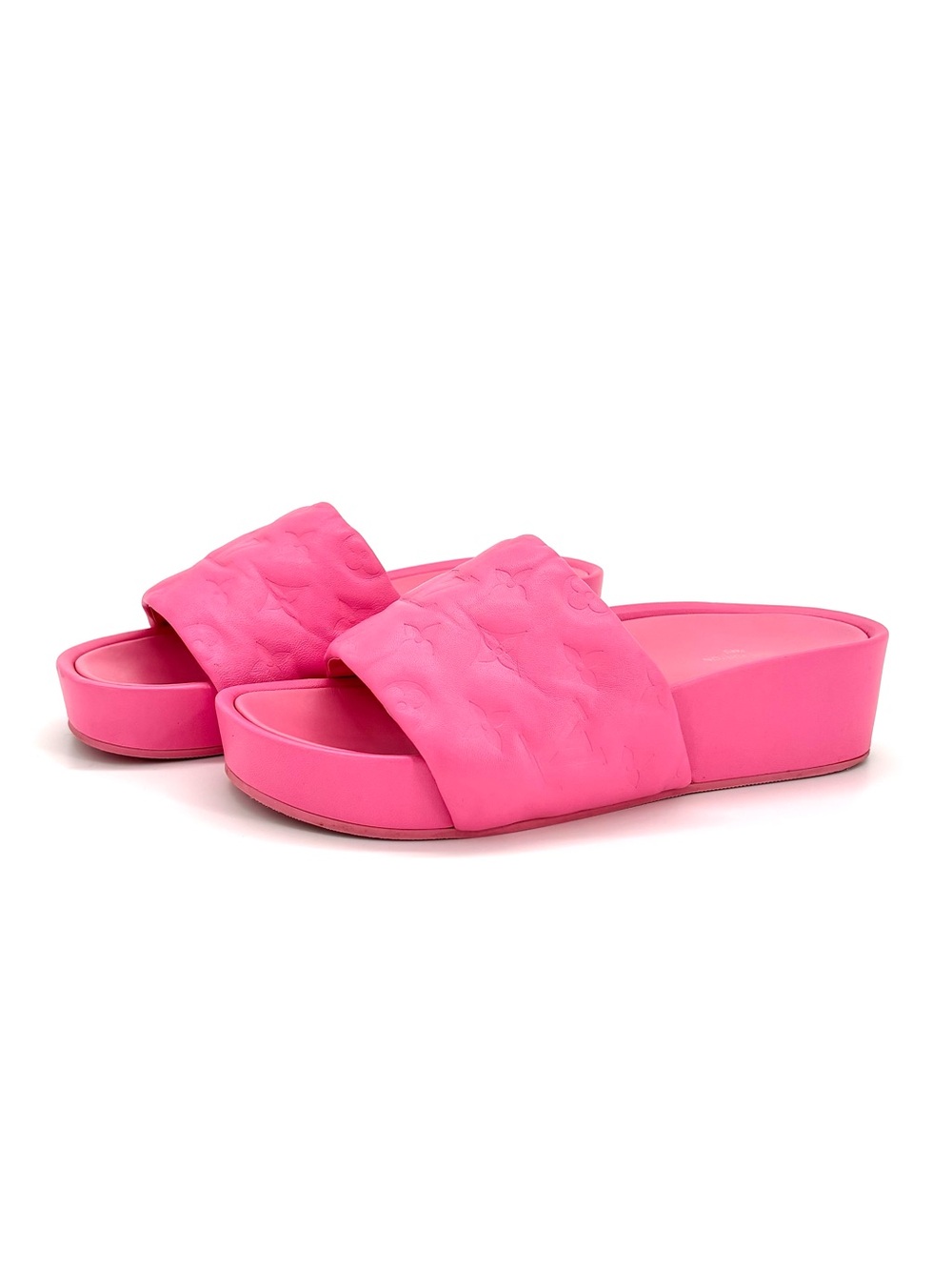 Louis Vuitton Jumbo Comfort Flatform Monogram Mules Slides 38